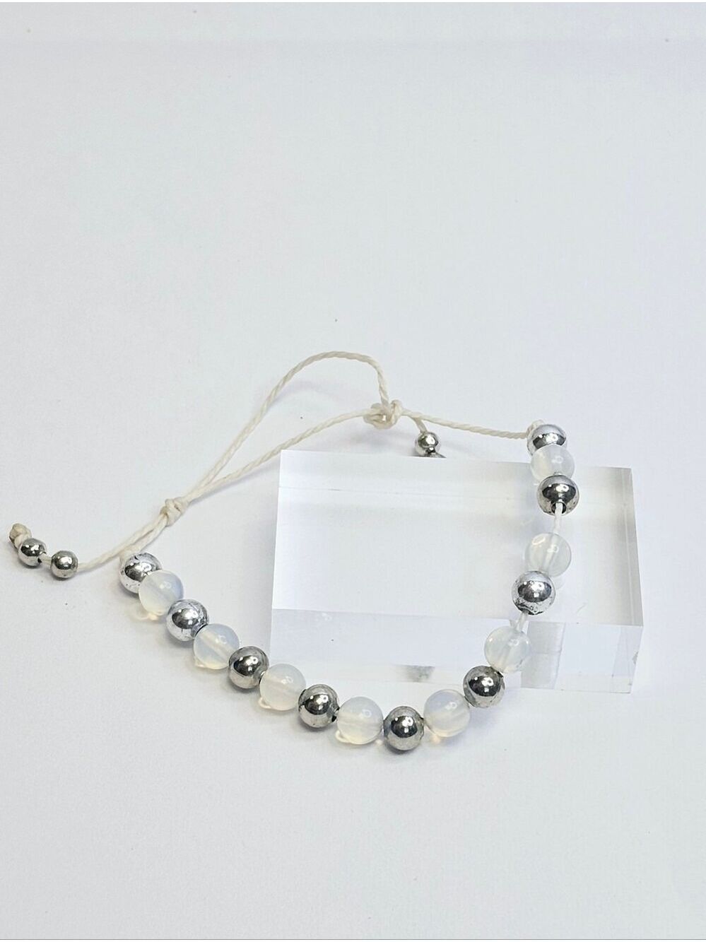 Moonstone Natural Gemstone Adjustable Bracelet Handmade